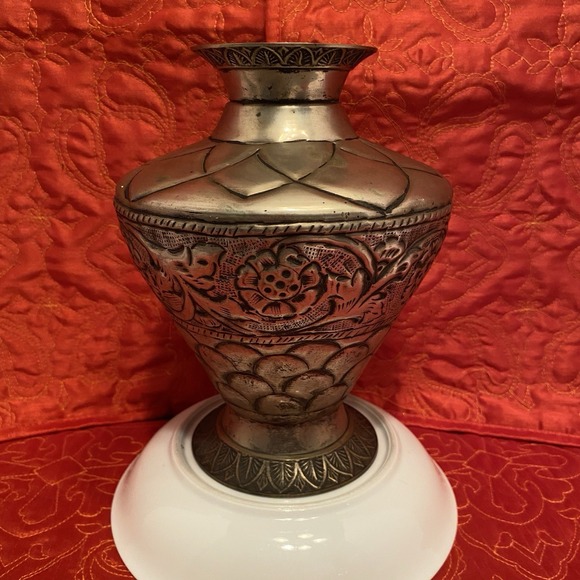 Other - Vintage Middle East Handmade  Engraved‎ Brass Vase / Urn